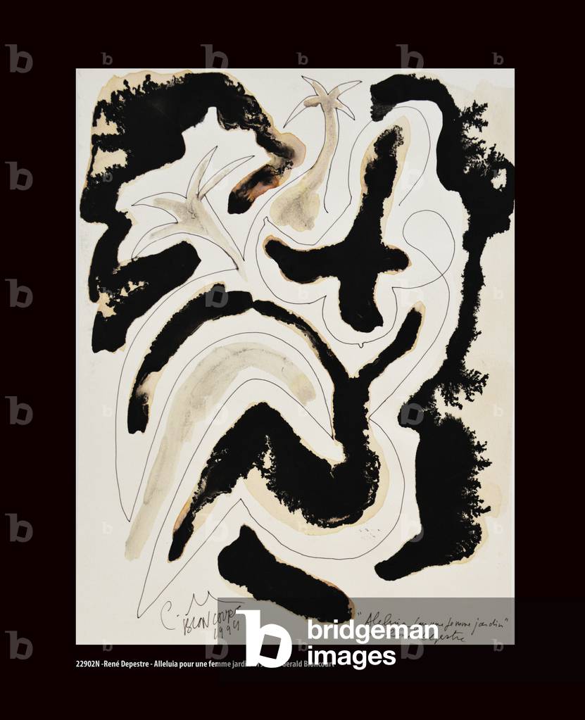 22902N - Rene Depestre - Alleluia for a Woman Garden - 1994 (drawing)