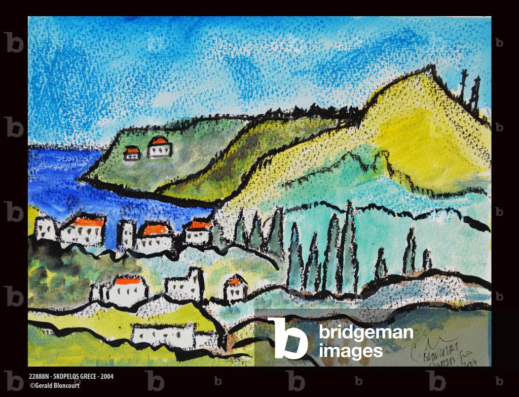 22888N - SKOPELOS GRECE - 2004 (drawing)