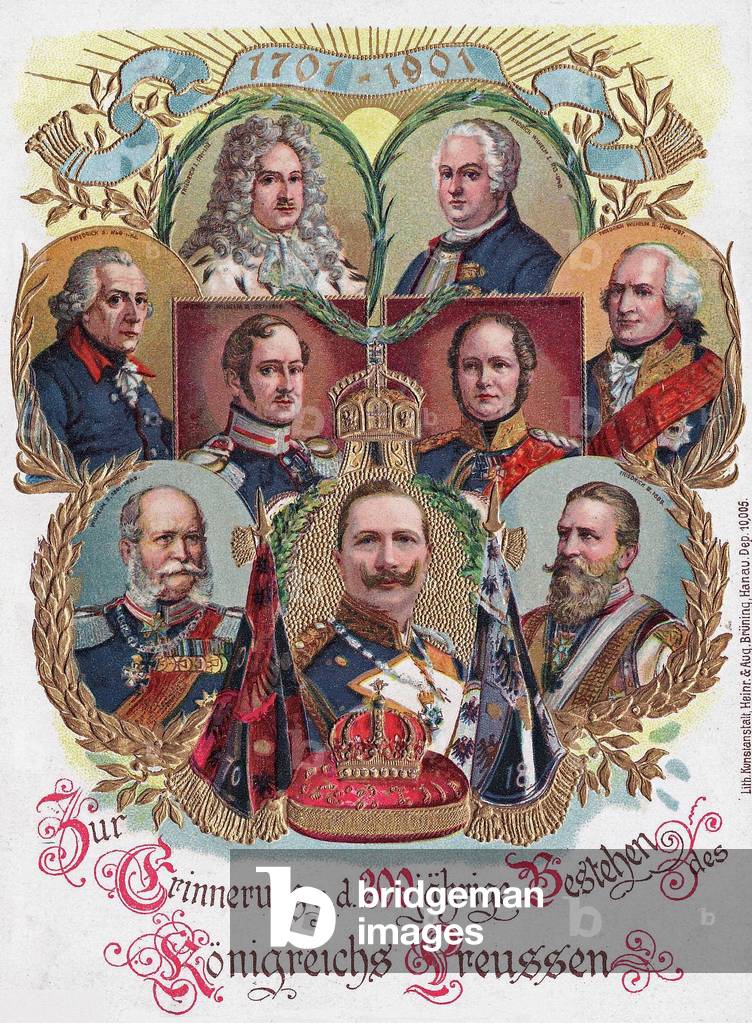To commemorate the 200th anniversary of the Kingdom of Prussia., 1901 (postcard)