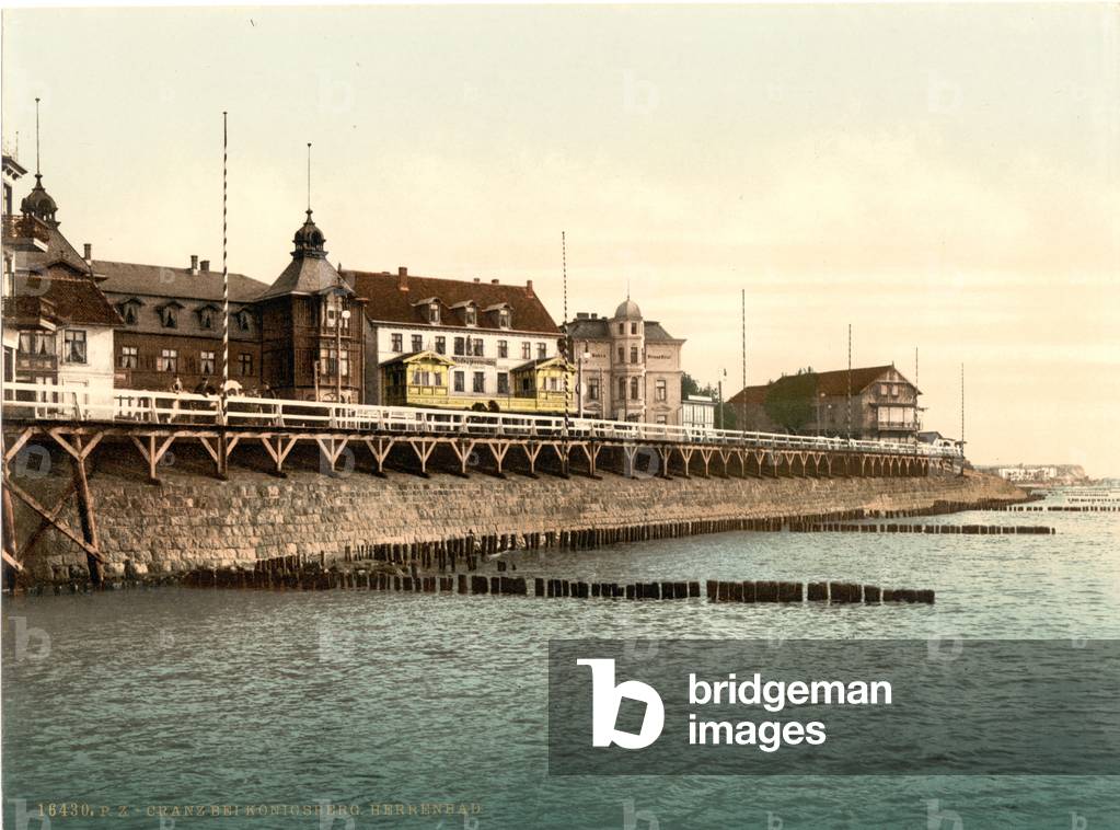 Cranz, near Königsberg, East Prussia, Germany, c.1900 (colour litho)