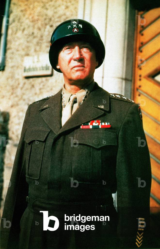 General George S. Patton, commander of the 3rd U.S. Army, 1945 (photo)