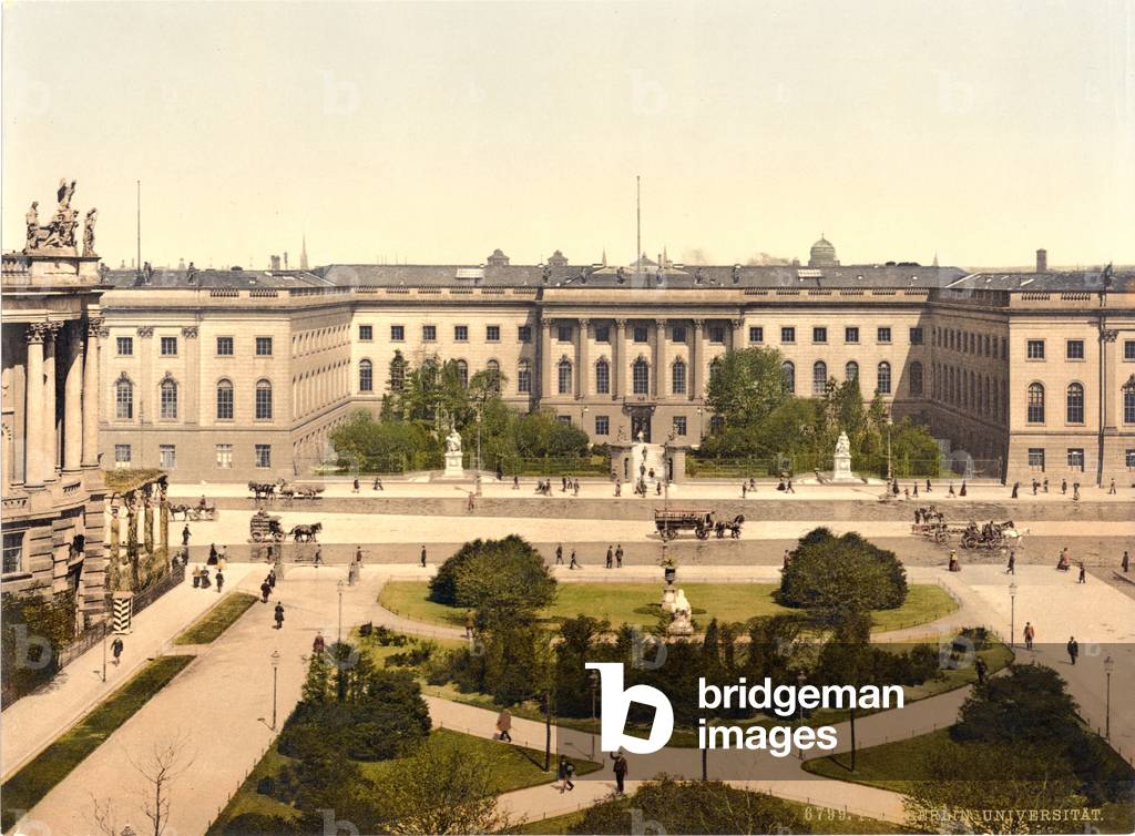 The University, Berlin, Germany, c.1900 (colour litho)
