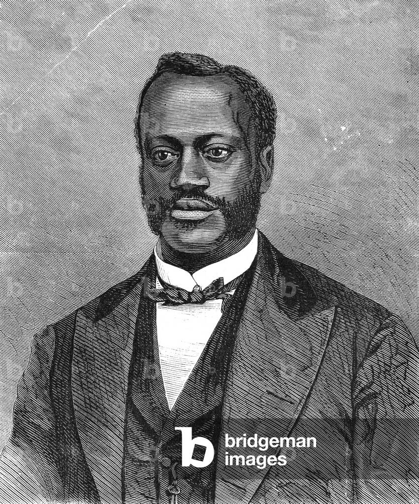 JONATHAN WRIGHT (1840-1885) Jonathan Jasper Wright. American jurist, abolitionist and politician. Wood engraving, 1870, after a photograph.