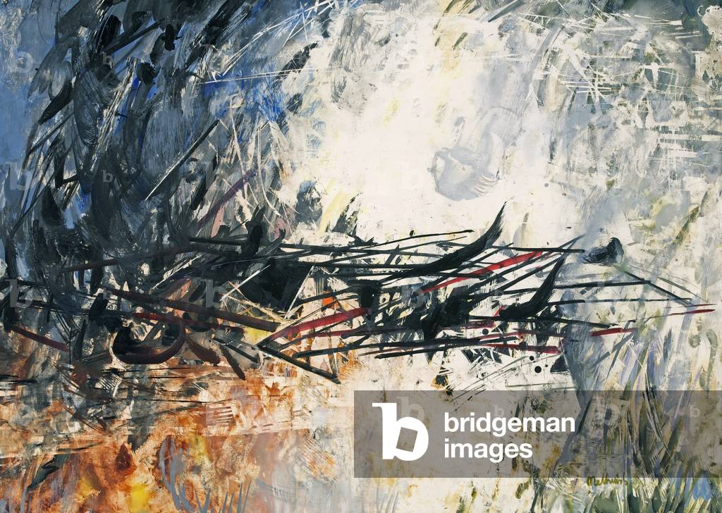 Energetic Change, 1968 (oil on paperboard)