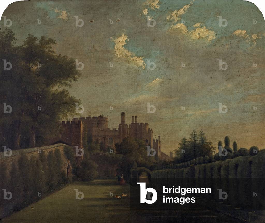 Berkeley Castle (oil on canvas)