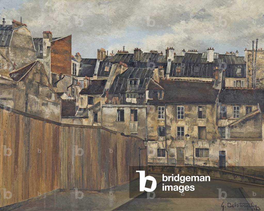 Rue Gracieuse, Paris 5ème, France, 1938 (oil on canvas)