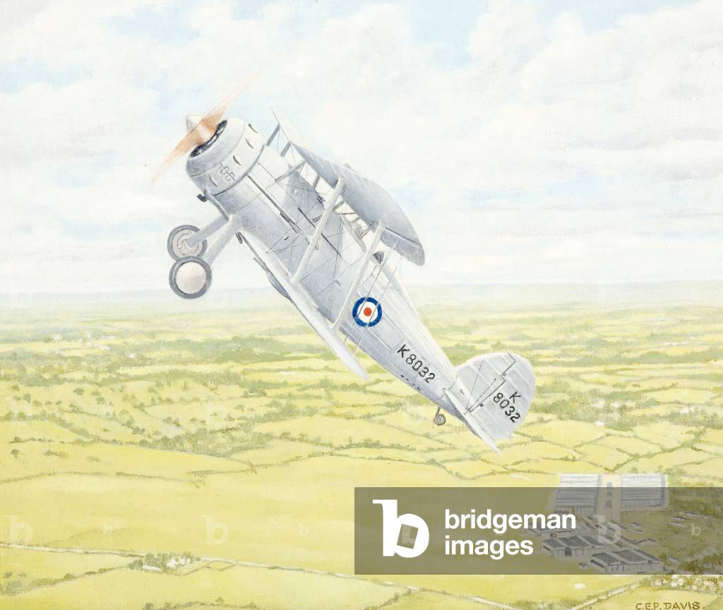 Gloster Aircraft, Gladiators, 1924-62 (oil on board)