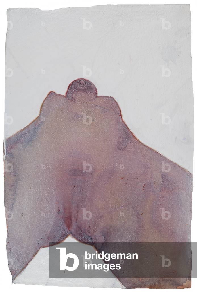 White Display, 2007 (c/c su carta di stracci indiana fatta a mano)