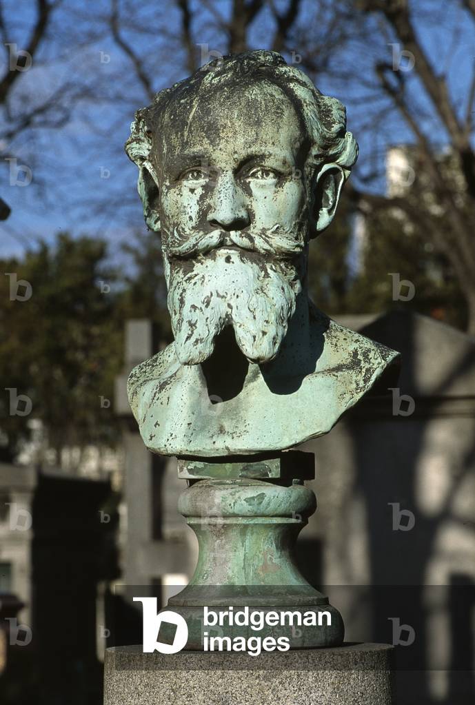 Bust of Edouard Manet (1832-83) (bronze) (see also 287311)