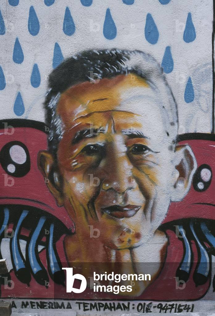 Immagine di Dipinto "Murale raffigurante un volto umano (foto)"