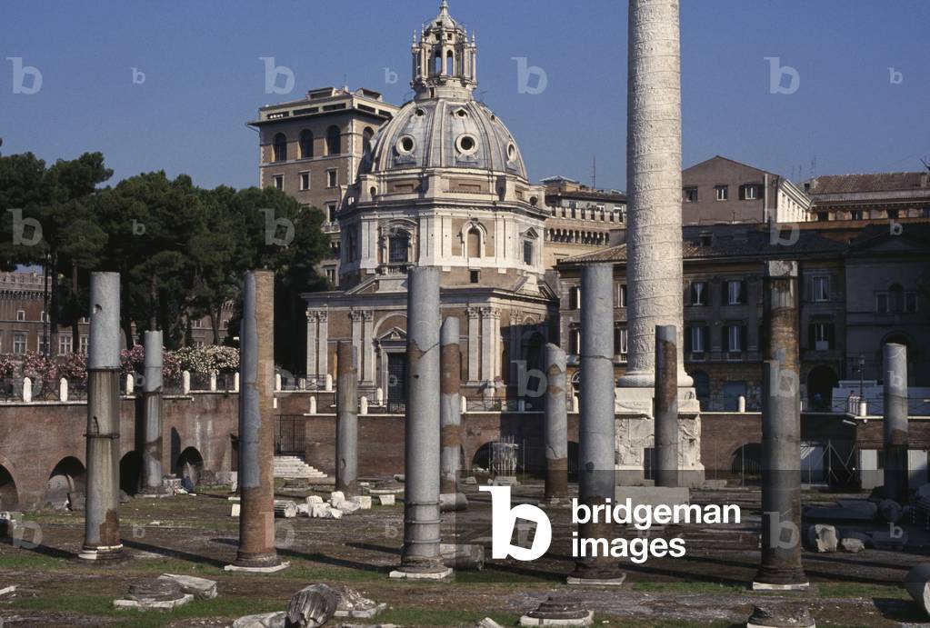 View of the Forum and Trajan's Column, 113 AD (photo)