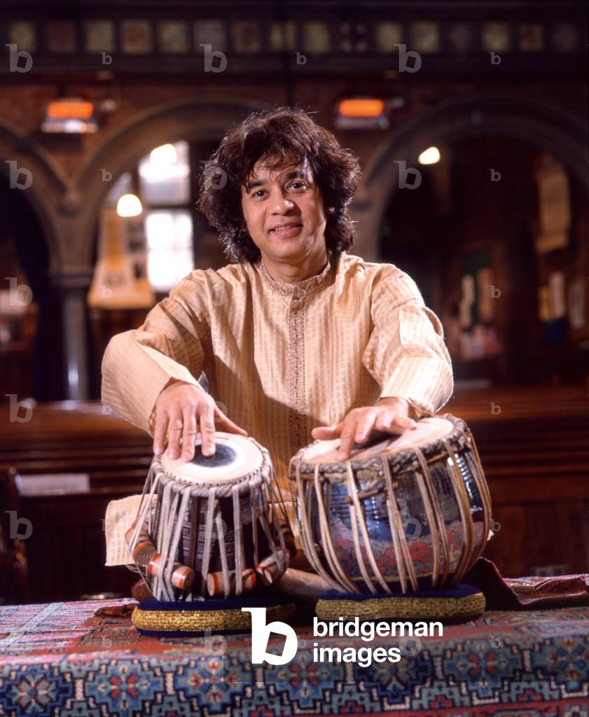 Zakir Hussein playing the