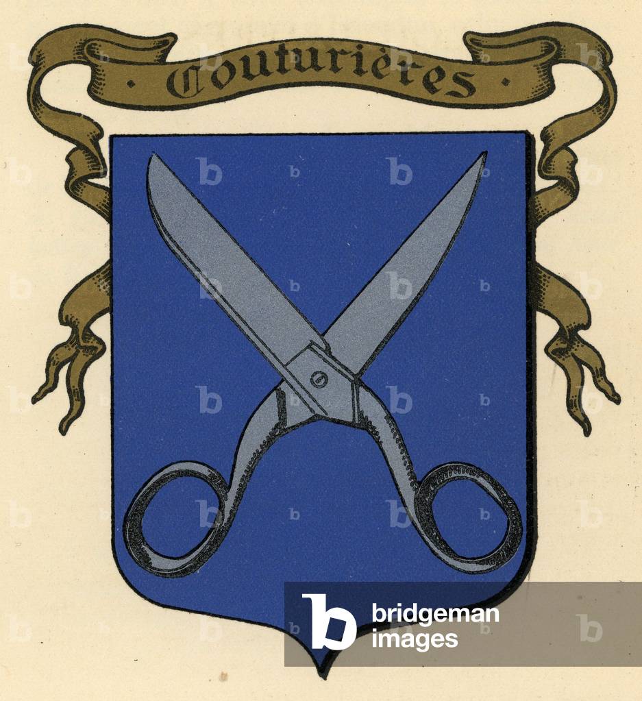 Coat of Arms of the Couturieres Corporation Under the Old Regime