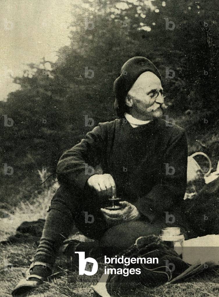Paul de Vivie 1853 1930 known as Velocio Industrielle and founder of cycle manufactures embl_matic figure of French cycling tourism Postcard around 1910