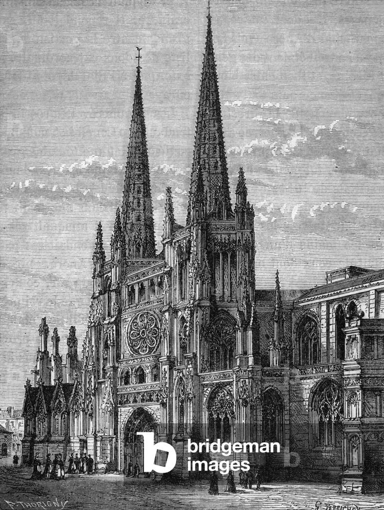 Cathedrale Saint Andre, 19th century (engraving)