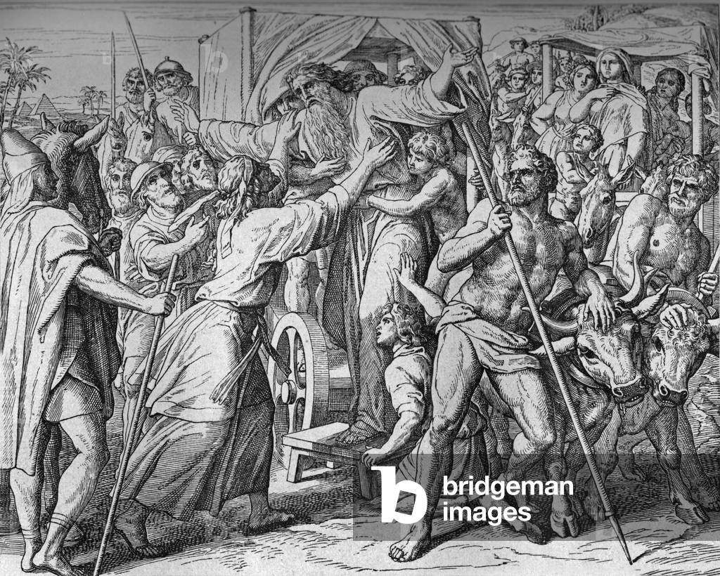 Sons of Israel in Egypt, 19th century (engraving)