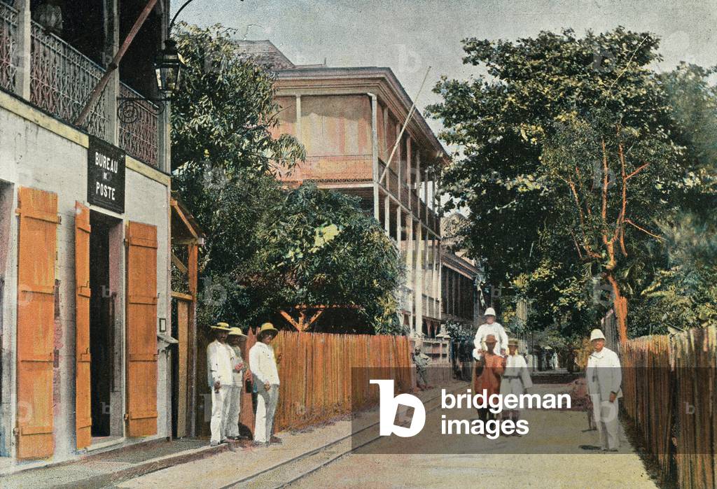 Island of Madagascar Rue du Commerce a Tamatave Photography around 1895