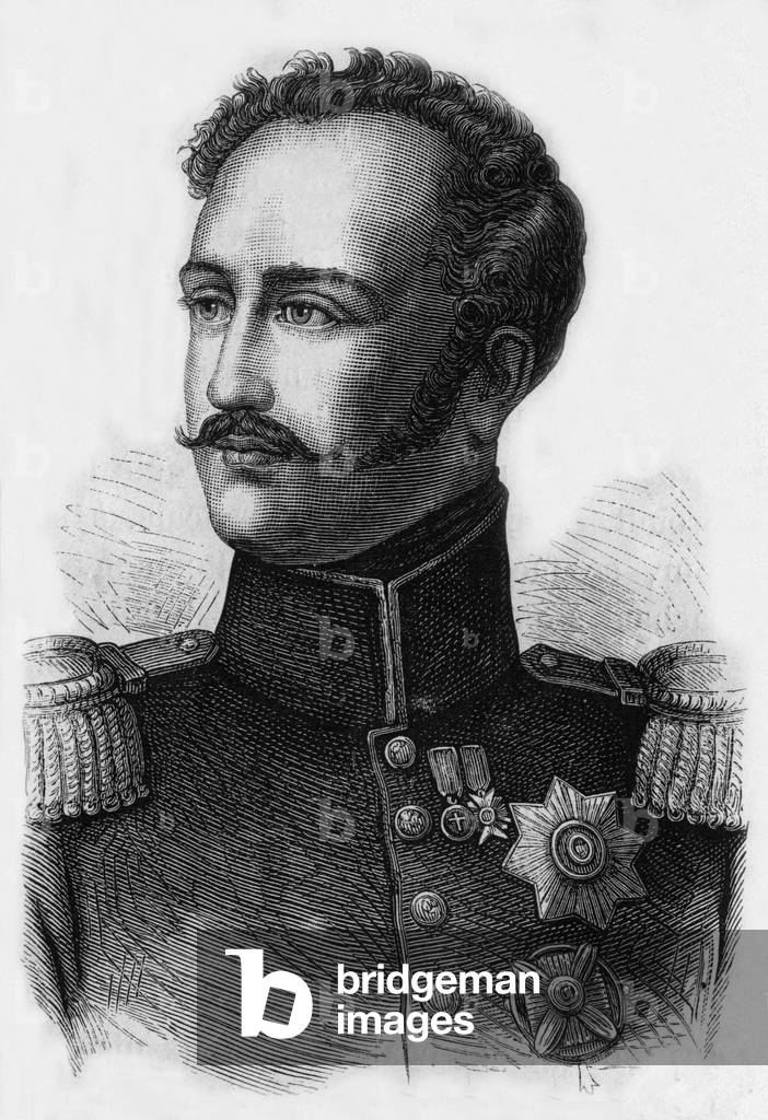 Tsar Nicholas 1st of Russia, 19th century (engraving)