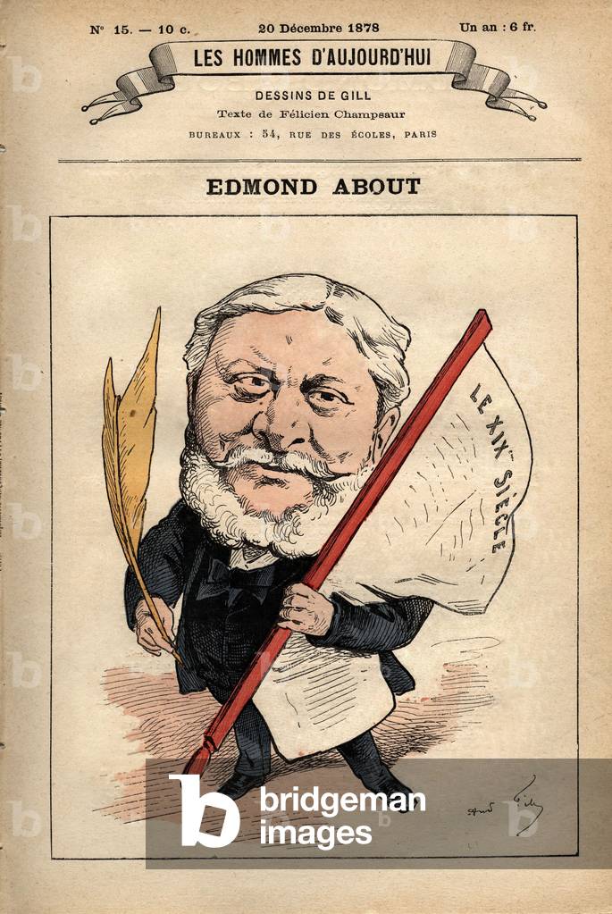 Frontpage of French paper 