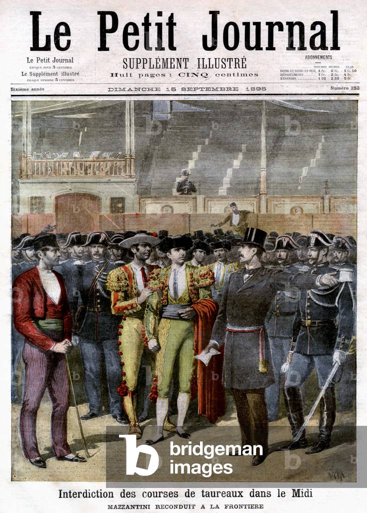 Frontpage of French paper 