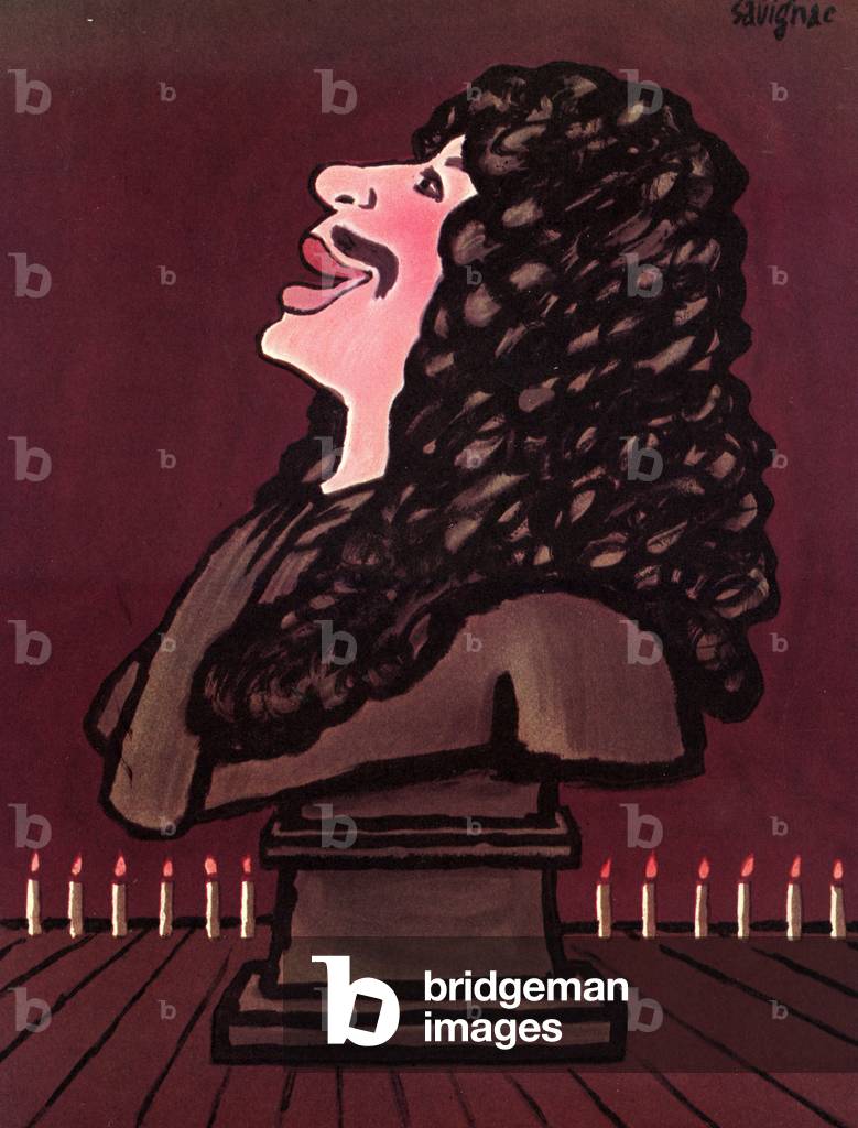 Moliere by the French illustrator and poster artist Savignac in 1973