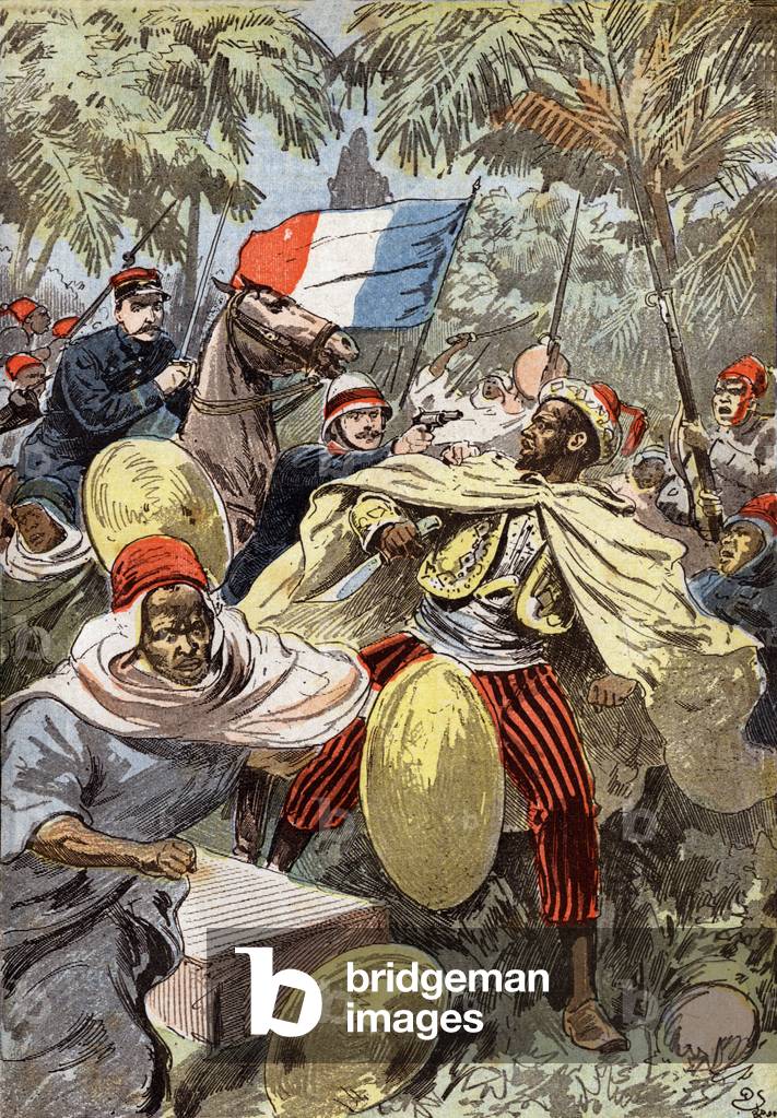 Capture de Samory, by French captain Henri Gouraud and lieutenant Jacquin, 1898 (print)