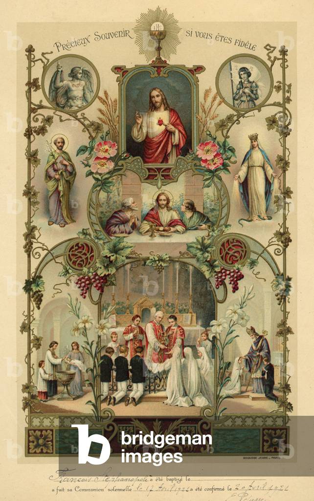 souvenir de confirmation 1921