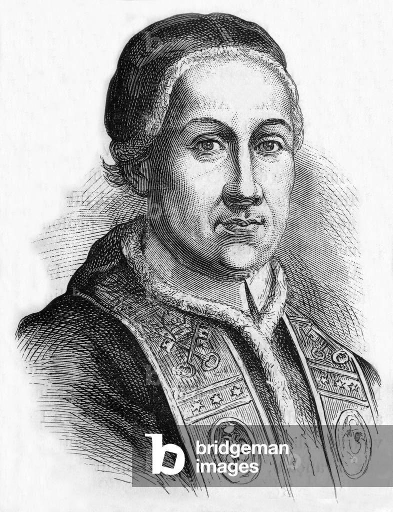 Pius VI, 19th century (engraving)