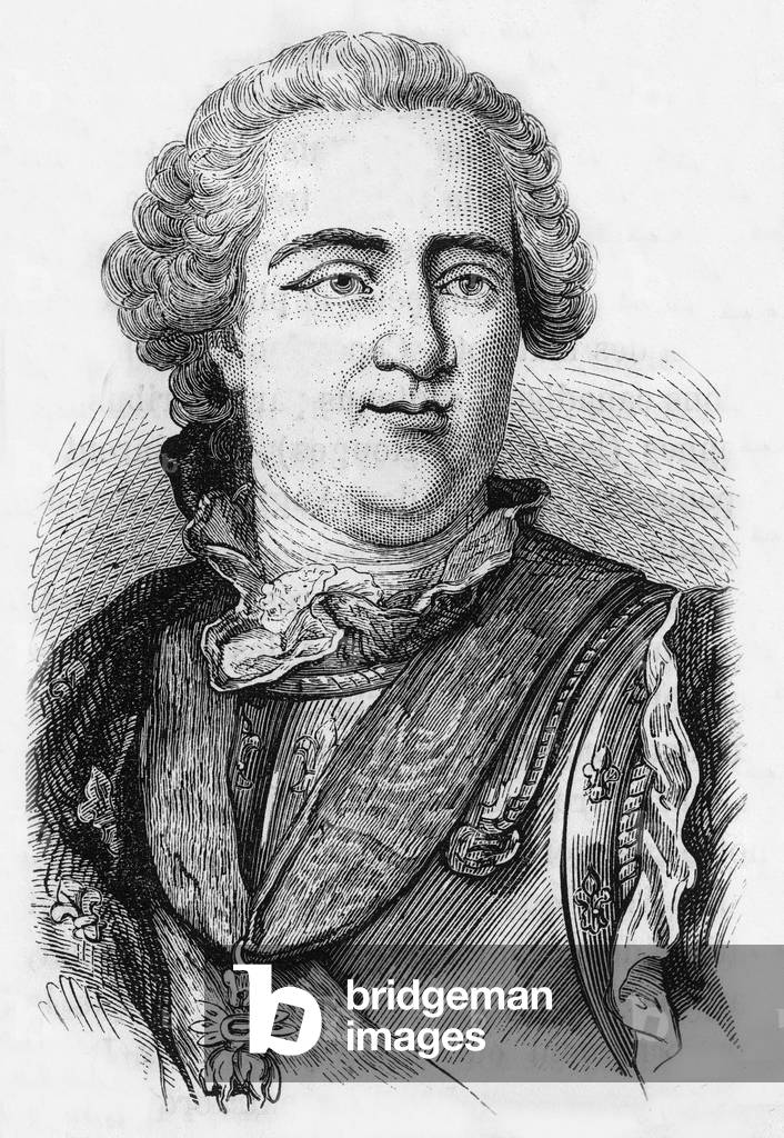 Louis XV, 19th century (engraving)