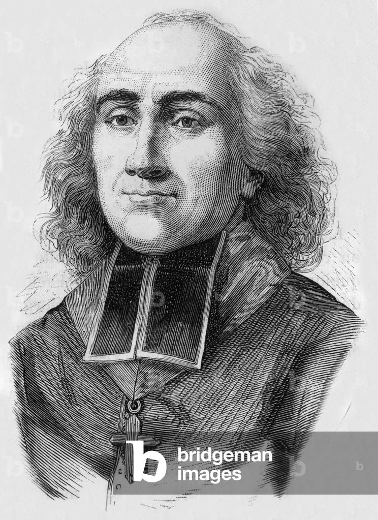 Denis Antoine Luc Frayssinous, 19th century (engraving)