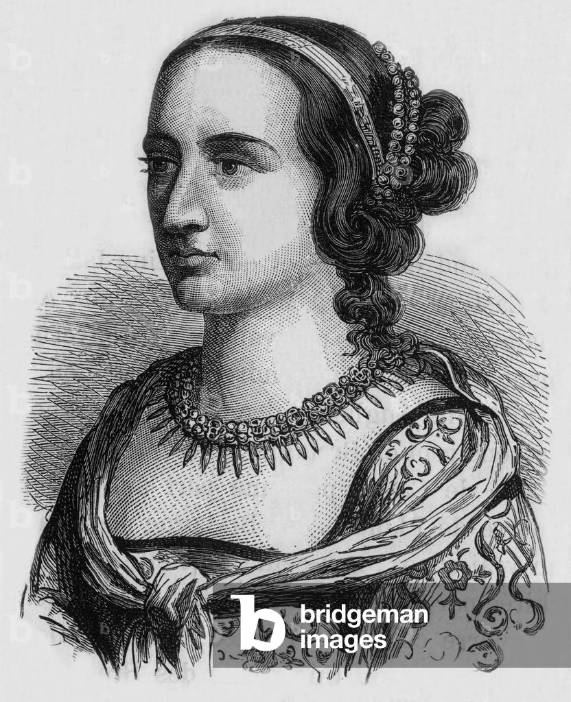 Anne de Beaujeu, 19th century (engraving)