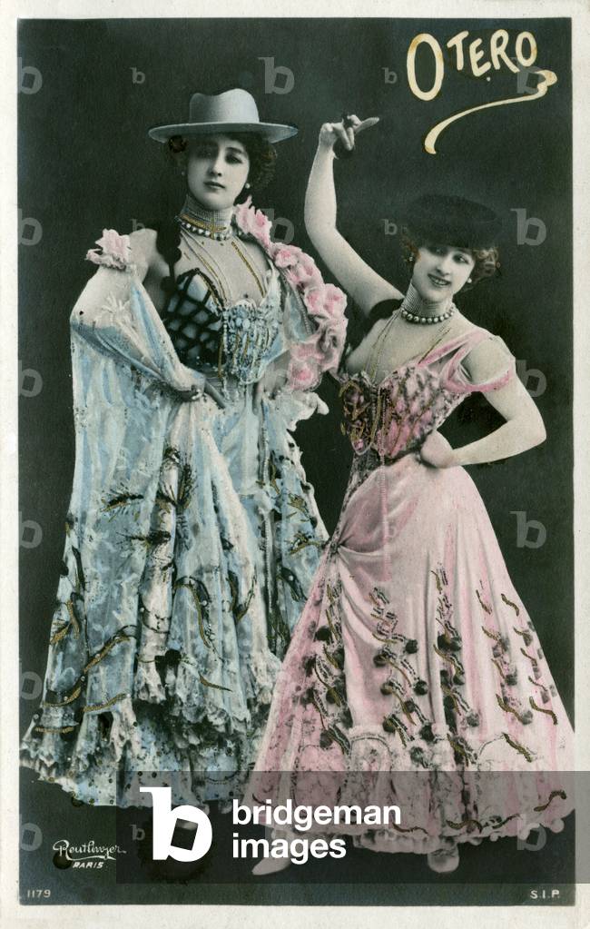 Carolina Otero aka La Belle Otero (1868-1965) spanish courtesan and dancer, postcard