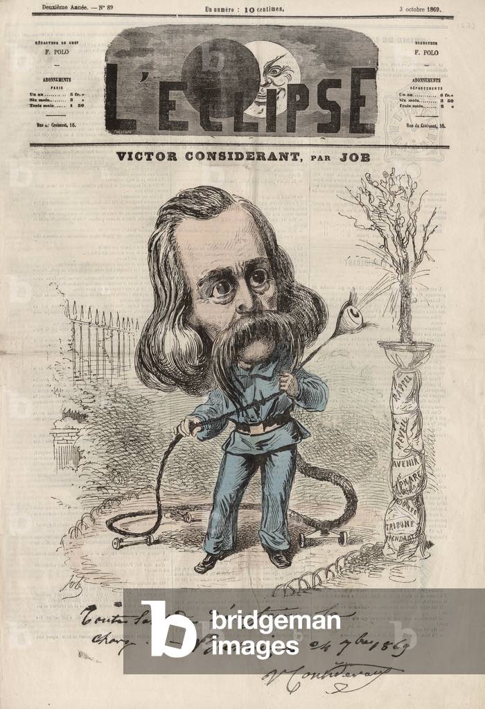 Frontpage of French paper L'Eclipse