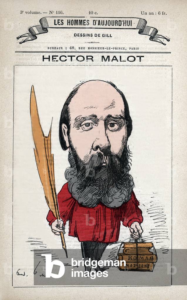 Hector Malot - Frontpage of French paper 