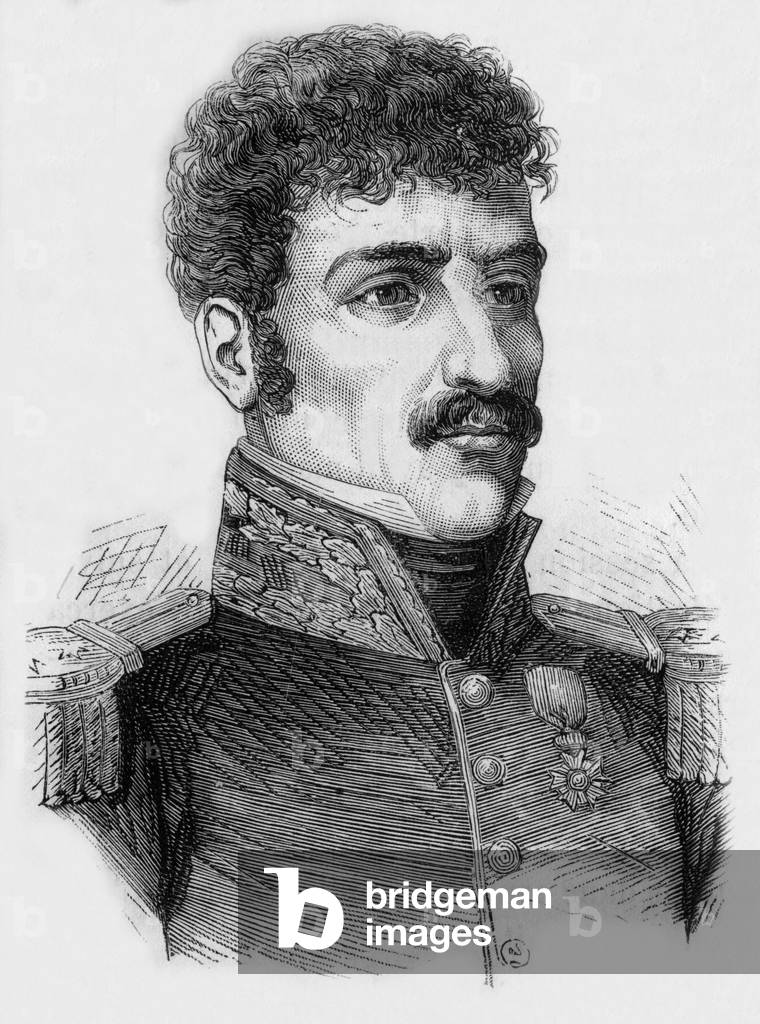 General Berton, 19th century (engraving)