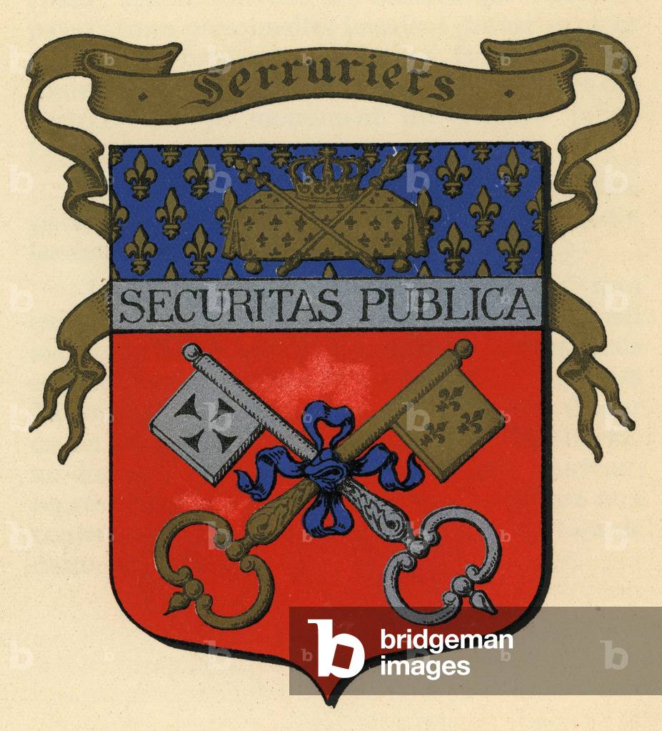 Coat of Arms of the Corporation of Locksmiths under the Old Regime