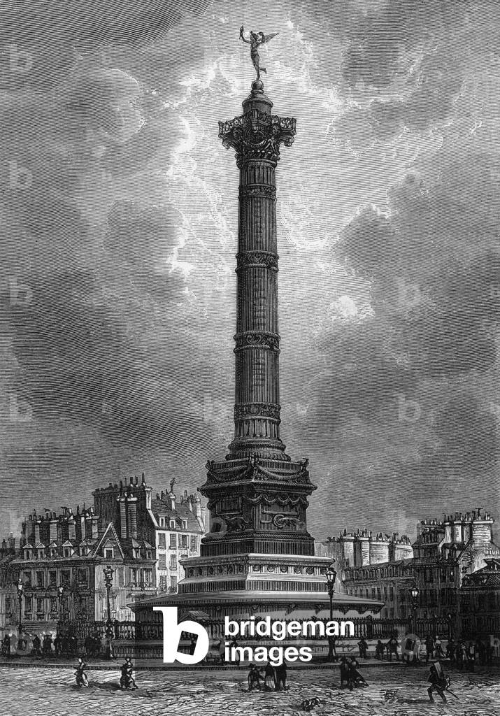 The July Column, 19th century (engraving)
