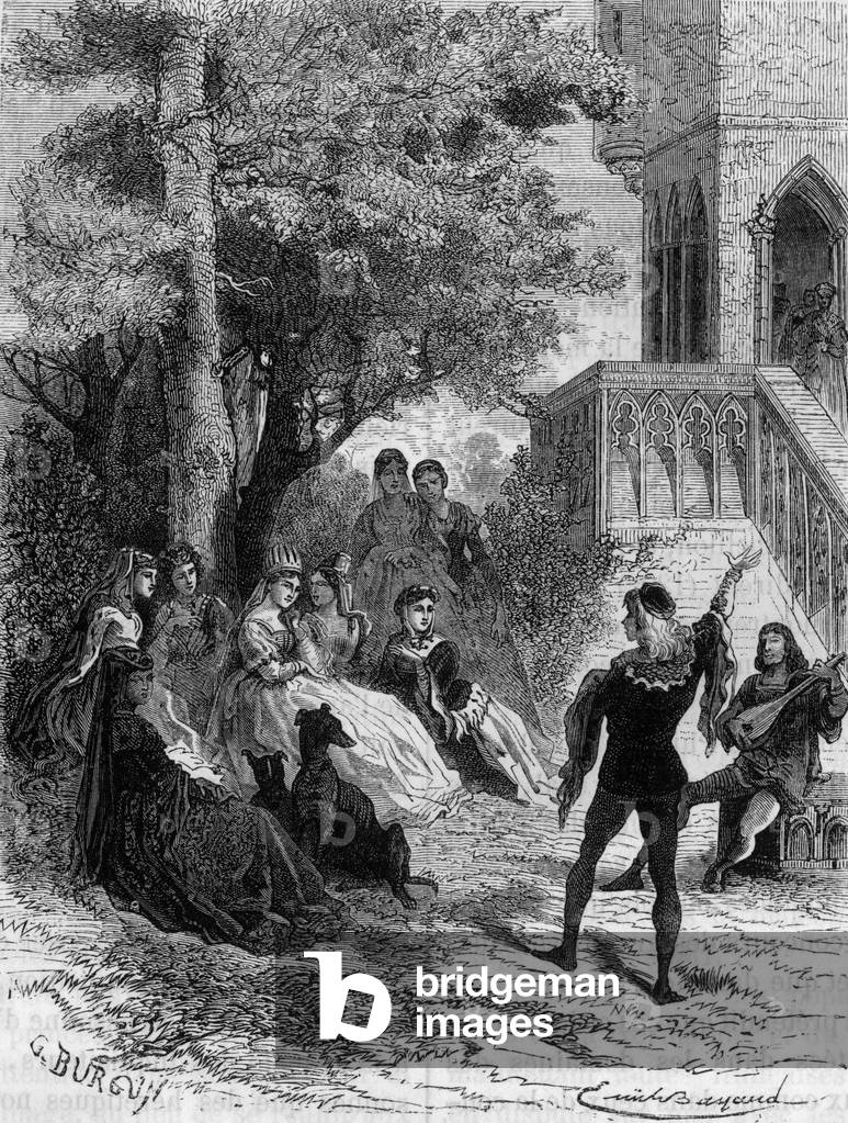 Queen Marie de Brabant, 19th century (engraving)