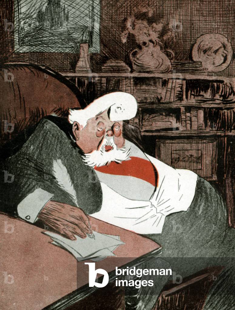 Cartoon of Alfonso XIII king of Spain (1886-1942)