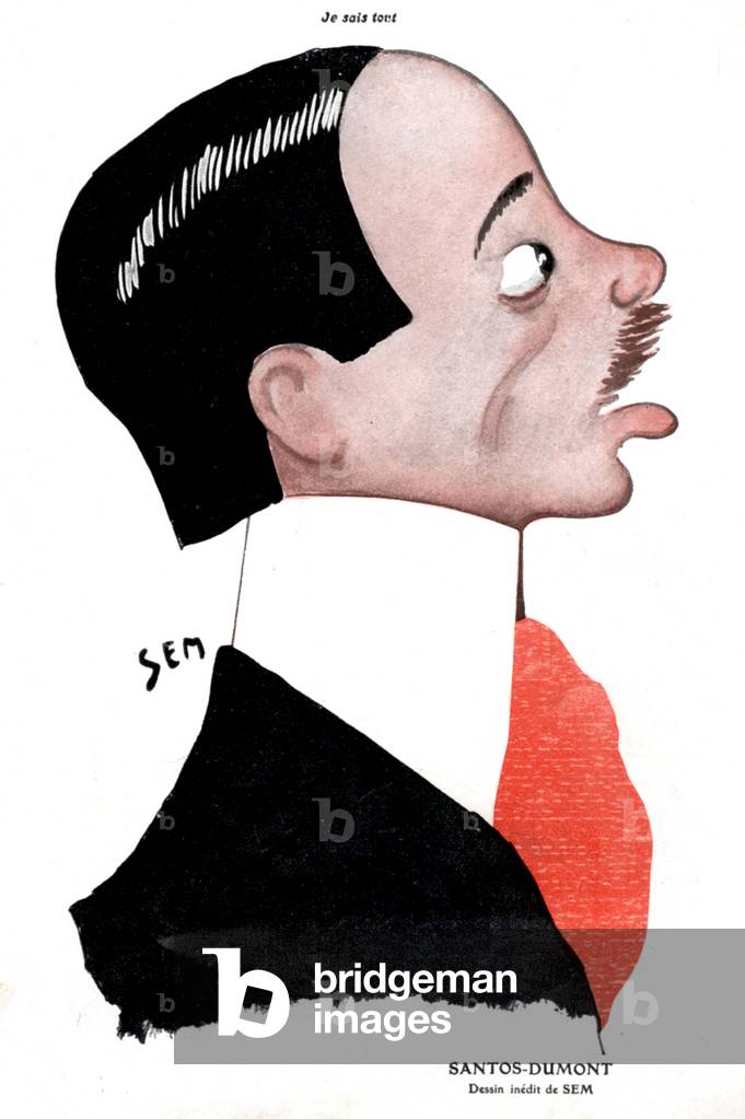 Alberto Santos Dumont, 19th century (print)