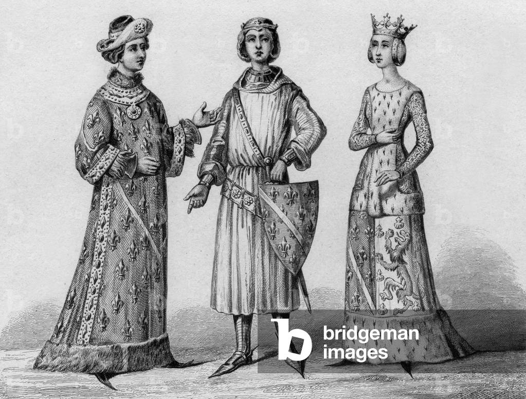 Robert of France (1256 1317) son of Saint Louis count of Clermont en Beauvais (print)