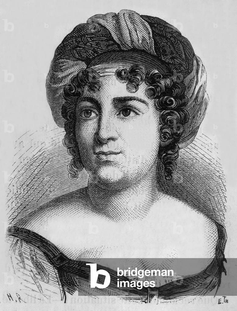 Madame de Stael, 19th century (engraving)