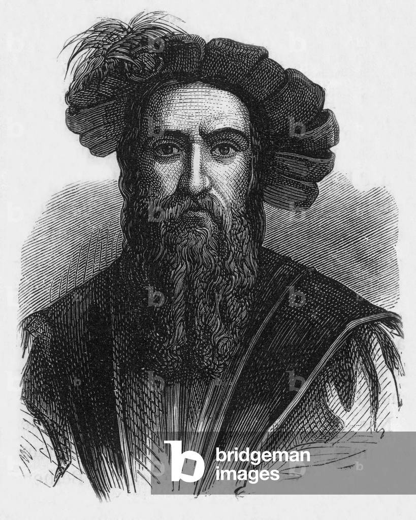 Christopher Columbus, 19th century (engraving)