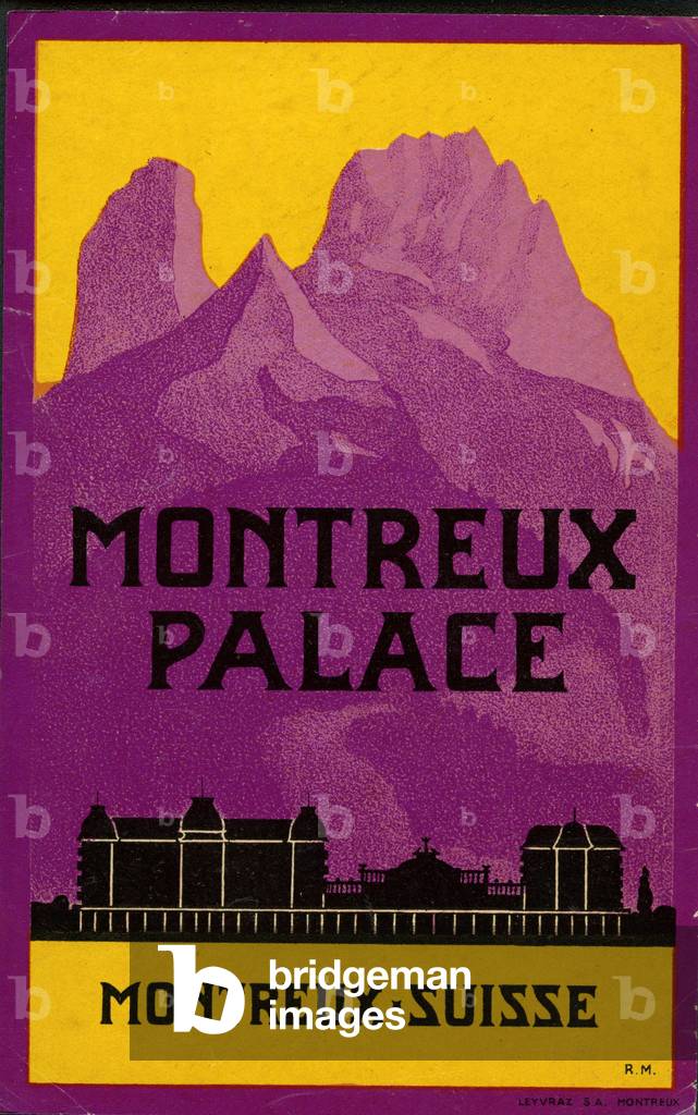 Etiquette hotel Montreux Palace Suisse