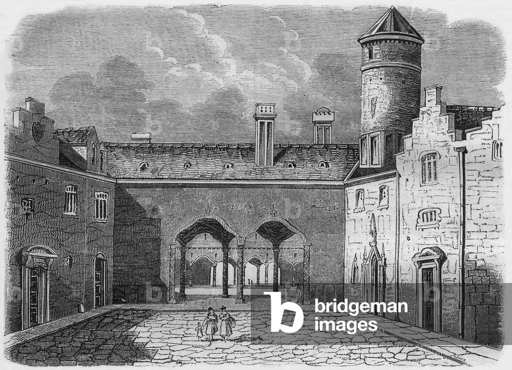 Antwerp Stock Exchange, 1838 (engraving)