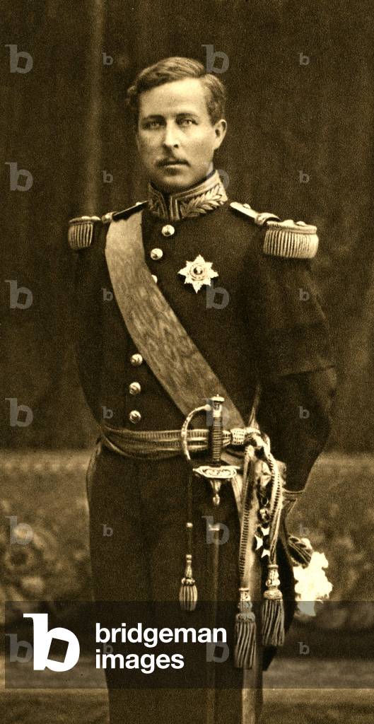 Albert 1st of Belgium 1875 1934 Third King of the Belgians from 1909 Calling the King Knight Photograph taken from the book King Albert s Book in 1914