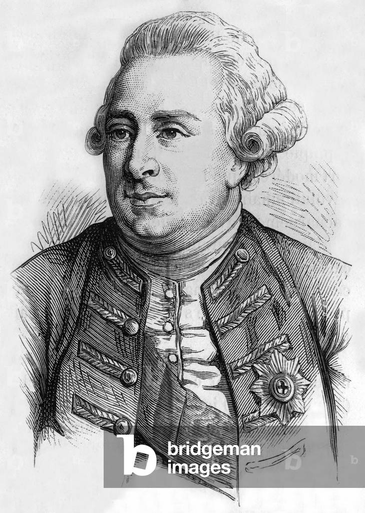 George III of England, 19th century (engraving)