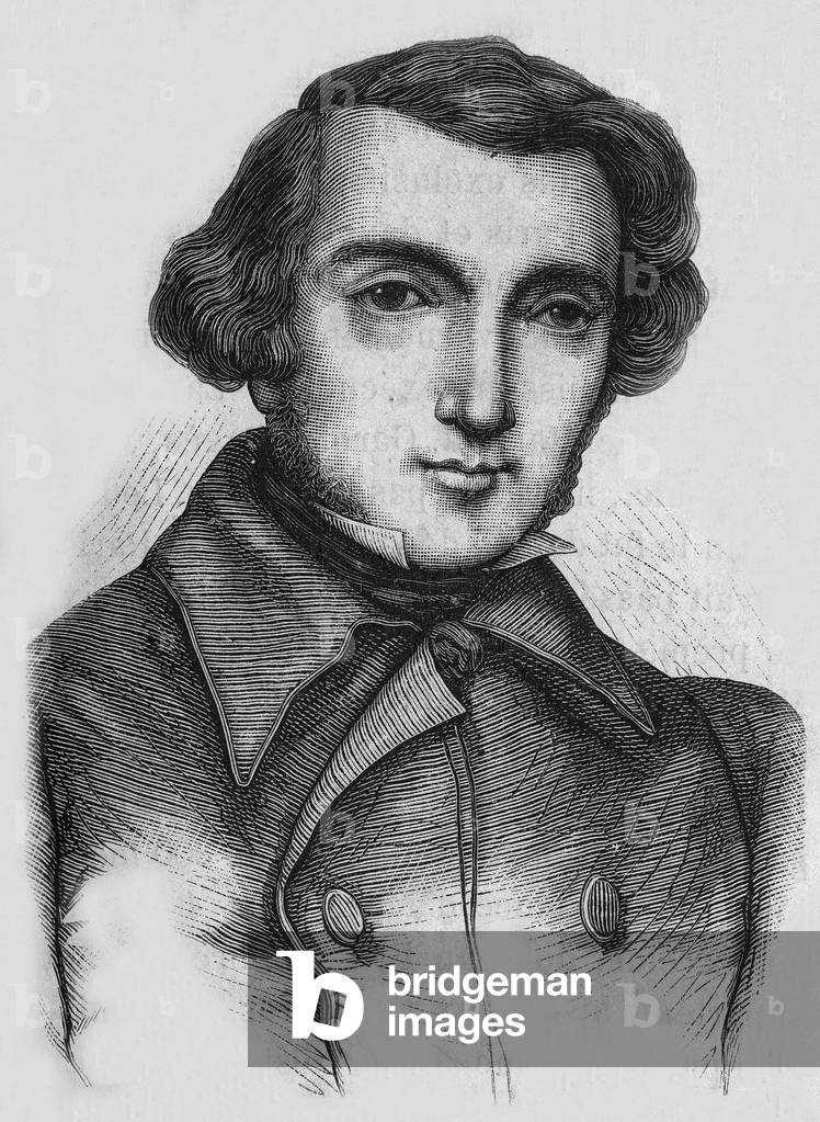 Alexis de Tocqueville, 19th century (engraving)