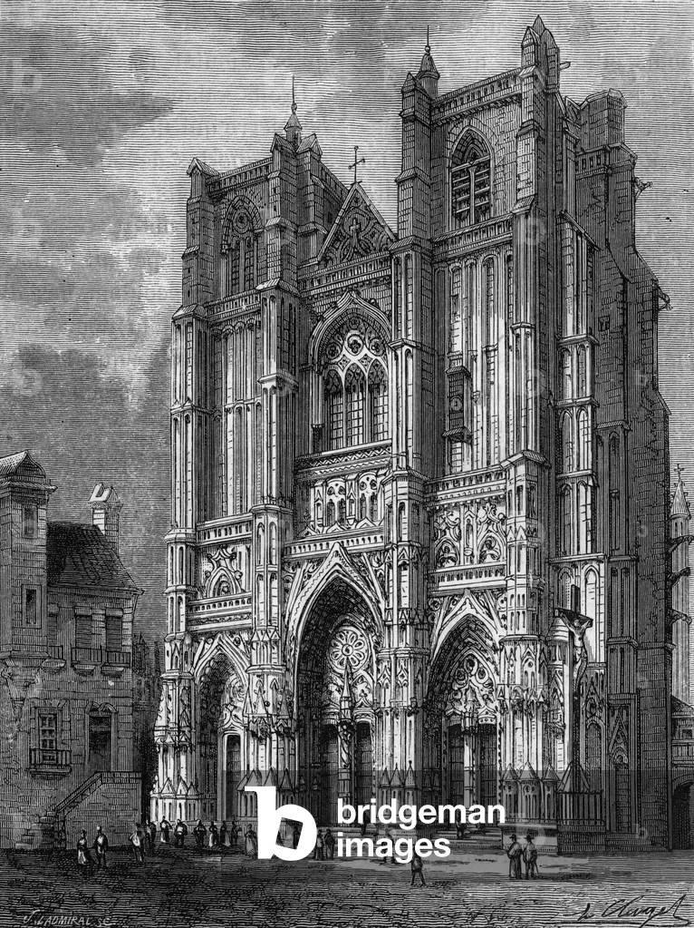 Nantes Cathedral, 19th century (engraving)