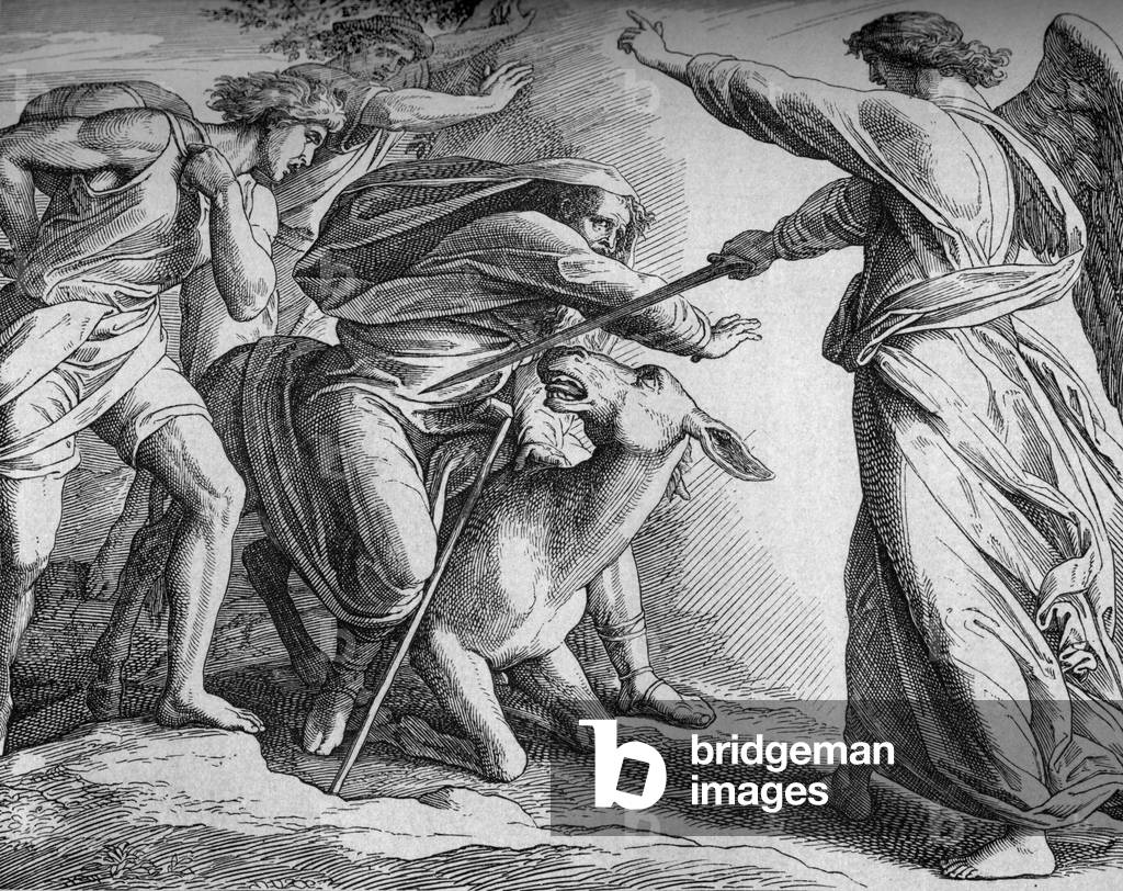 The angel of the lord, 19th century (engraving)